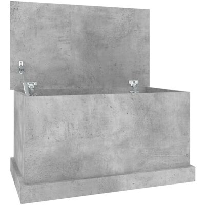 vidaXL Grijze betonnen opbergdoos 70x40x38 cm - Opbergdoos vidaXL Grijze betonnen opbergdoos 70x40x38 cm - Opbergdoos