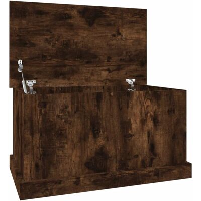 vidaXL Rauch Eichen Aufbewahrungsbox 70x40x38 cm - Aufbewahrungsbox vidaXL Rauch Eichen Aufbewahrungsbox 70x40x38 cm - Aufbewahrungsbox