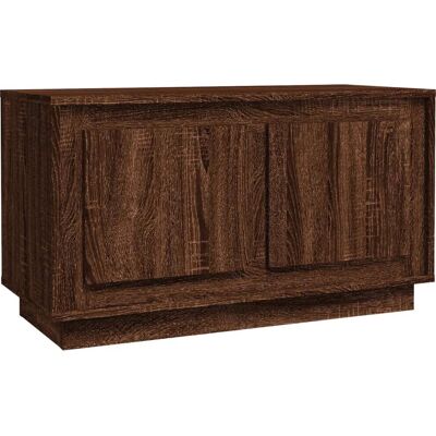 vidaXL Braun Eichenholz 80x35x45 cm TV-Schrank - TV-Möbel vidaXL Braun Eichenholz 80x35x45 cm TV-Schrank - TV-Möbel