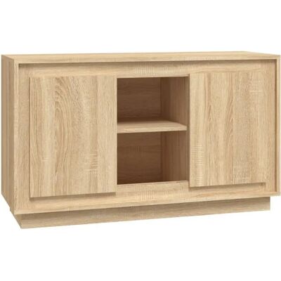 vidaXL Sonoma Eiche Sideboard - 102x35x60 cm - Wohnzimmermöbel vidaXL Sonoma Eiche Sideboard - 102x35x60 cm - Wohnzimmermöbel