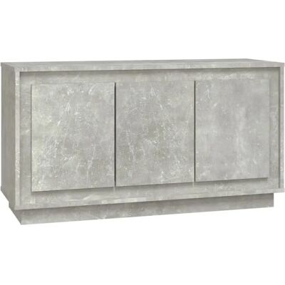 vidaXL Concrete Grey Sideboard - Living Room Storage Furniture vidaXL Concrete Grey Sideboard - Living Room Storage Furniture