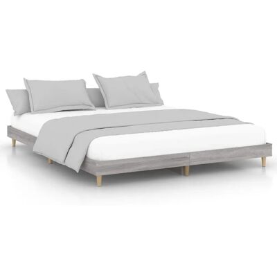 vidaXL Bettgestell Grau Sonoma 200x200 cm - Bettgestell vidaXL Bettgestell Grau Sonoma 200x200 cm - Bettgestell