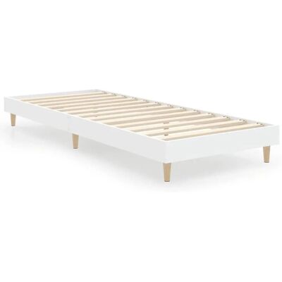 vidaXL 832101 Valkoinen sängyn runko - Insinööritiikki puuta - 75x190cm vidaXL 832101 Valkoinen sängyn runko - Insinööritiikki puuta - 75x190cm
