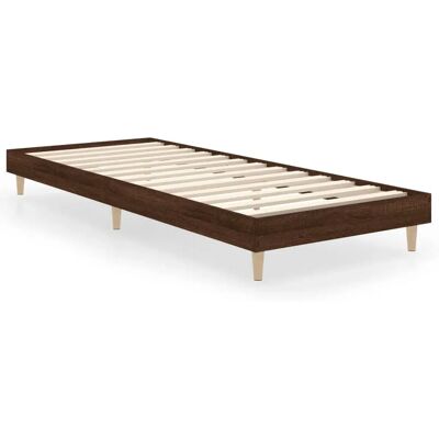 vidaXL 832108 Bedframe - Bruin Eiken - Enkel - Slaapkamermeubel vidaXL 832108 Bedframe - Bruin Eiken - Enkel - Slaapkamermeubel