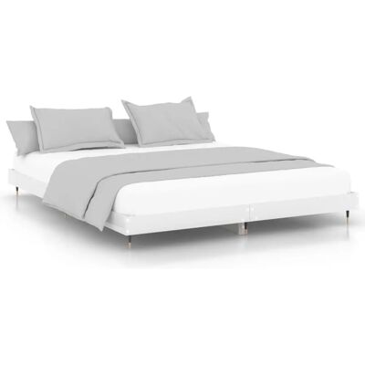 vidaXL 832183 Weißes Metallbett - Betttyp vidaXL 832183 Weißes Metallbett - Betttyp