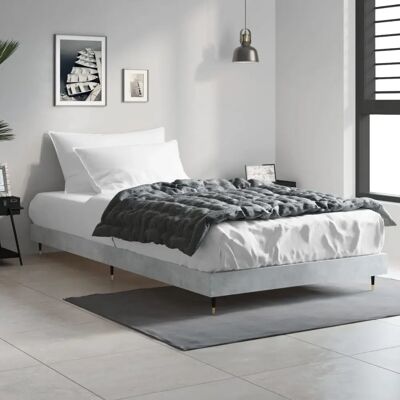 vidaXL Sänkykehys betoninharmaa 90x190 cm - Sänky vidaXL Sänkykehys betoninharmaa 90x190 cm - Sänky