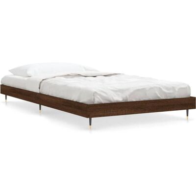 vidaXL 832204 Bettgestell - Eiche Braun - Für 90x190cm vidaXL 832204 Bettgestell - Eiche Braun - Für 90x190cm