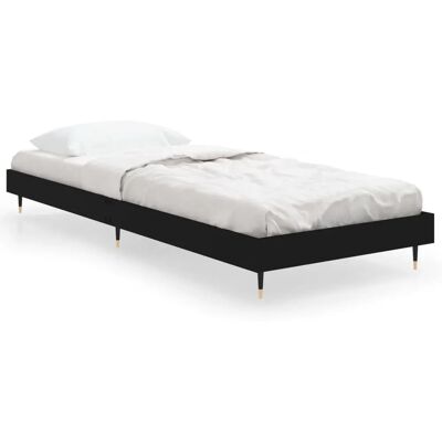 vidaXL Bettrahmen - Schwarz - 75x190 cm - Bettart vidaXL Bettrahmen - Schwarz - 75x190 cm - Bettart