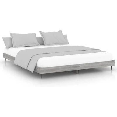 vidaXL 832219 Bettgestell - 200x200 cm - Grau Sonoma vidaXL 832219 Bettgestell - 200x200 cm - Grau Sonoma