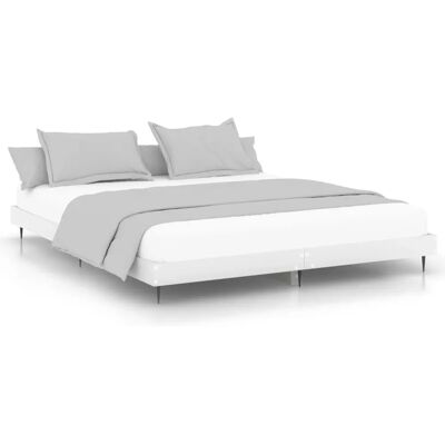 vidaXL Hvid Sengestel 120x200cm - Holdbart Krydsfiner Platform Seng vidaXL Hvid Sengestel 120x200cm - Holdbart Krydsfiner Platform Seng