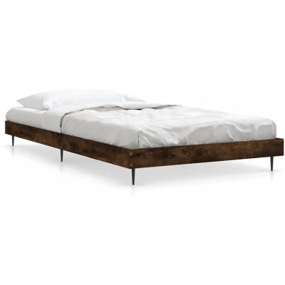vidaXL 832306 Bettgestell - Räucher Eiche - 90x190 cm - Bettrahmen vidaXL 832306 Bettgestell - Räucher Eiche - 90x190 cm - Bettrahmen