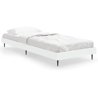 vidaXL 832309 Bettrahmen - Weiß, 75x190 cm, Modernes Design vidaXL 832309 Bettrahmen - Weiß, 75x190 cm, Modernes Design