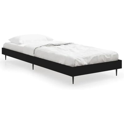 vidaXL Bettgestell Schwarz - 75x190 cm - Bettart vidaXL Bettgestell Schwarz - 75x190 cm - Bettart