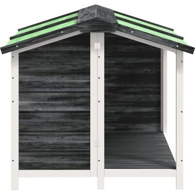 vidaXL buda dla psa 96x87x80,5 cm Sosnowe drewno lite - Buda dla psa vidaXL buda dla psa 96x87x80,5 cm Sosnowe drewno lite - Buda dla psa