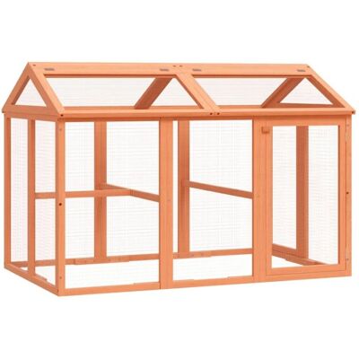 vidaXL Tierkäfig Braun 141x94x104 cm massives Kiefernholz vidaXL Tierkäfig Braun 141x94x104 cm massives Kiefernholz