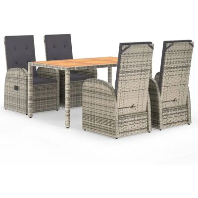 vidaXL Gartenmöbel-Set - Modernes Gartentisch mit Stühlen vidaXL Gartenmöbel-Set - Modernes Gartentisch mit Stühlen