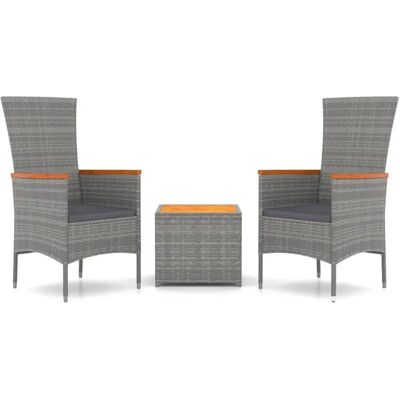 vidaXL 3157652 Gartenset - Rattan & Holz vidaXL 3157652 Gartenset - Rattan & Holz
