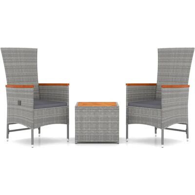 Zestaw Mebli Ogrodowych VidaXL - Rattan z Poliestru, Stal, Akacja - Lounge Zestaw Mebli Ogrodowych VidaXL - Rattan z Poliestru, Stal, Akacja - Lounge