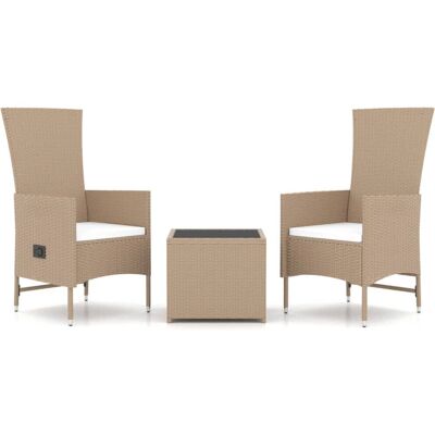VidaXL Gartenmöbel-Set - Beige - Terrasse, Garten, Lounge VidaXL Gartenmöbel-Set - Beige - Terrasse, Garten, Lounge