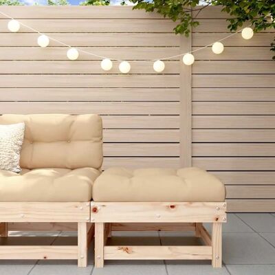 vidaXL Gartenhocker aus Massivkiefernholz - 61x60.5x30cm vidaXL Gartenhocker aus Massivkiefernholz - 61x60.5x30cm