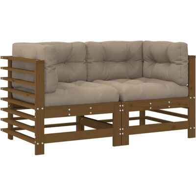 vidaXL Gartentisch aus Holz - Massive Kiefer 2-Sitzer vidaXL Gartentisch aus Holz - Massive Kiefer 2-Sitzer