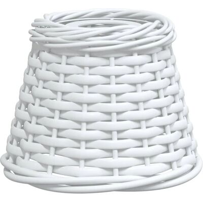 vidaXL Weiß 15x12cm Korblampe Abdeckung - Deckenleuchte vidaXL Weiß 15x12cm Korblampe Abdeckung - Deckenleuchte