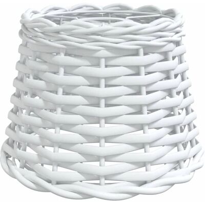 vidaXL Biały 20x15 cm Rattanowy klosz sufitowy - Klosz sufitowy vidaXL Biały 20x15 cm Rattanowy klosz sufitowy - Klosz sufitowy