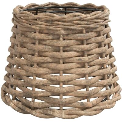 vidaXL Brązowy 20 x 15 cm Rattanowy abażur sufitowy vidaXL Brązowy 20 x 15 cm Rattanowy abażur sufitowy