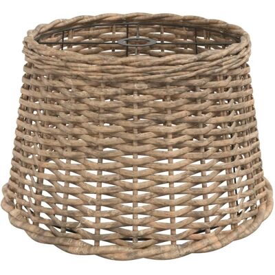 vidaXL Brązowy 45x28 cm Rattanowy klosz na sufit - Lampa sufitowa vidaXL Brązowy 45x28 cm Rattanowy klosz na sufit - Lampa sufitowa