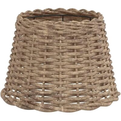 vidaXL Rattanowy abażur brązowy Ø30x20 cm - Abażur vidaXL Rattanowy abażur brązowy Ø30x20 cm - Abażur