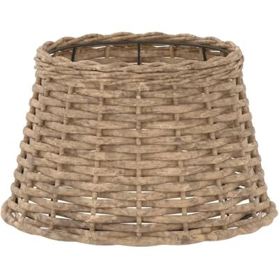 vidaXL Brązowa 38x23cm Pleciona abażur na lampę - Lampa stołowa vidaXL Brązowa 38x23cm Pleciona abażur na lampę - Lampa stołowa