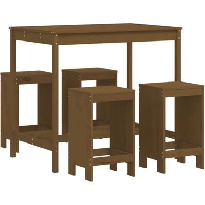 vidaXL Gartentresen-Set Honigbraun Massives Kiefernholz - Gartentresen-Set vidaXL Gartentresen-Set Honigbraun Massives Kiefernholz - Gartentresen-Set