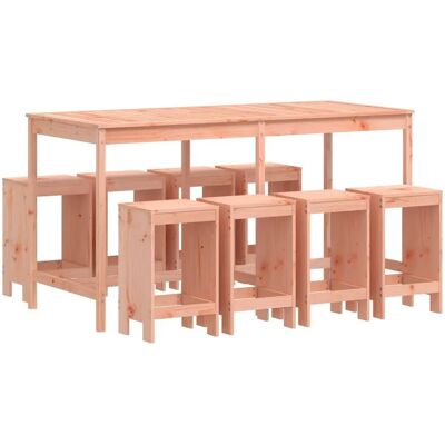 vidaXL 3157762 Gartentisch-Set - 9 Stück aus massivem Douglas Holz vidaXL 3157762 Gartentisch-Set - 9 Stück aus massivem Douglas Holz