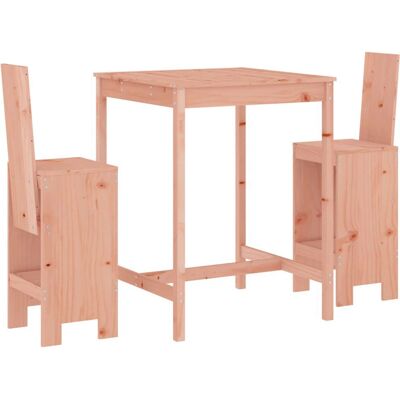 vidaXL Gartenmöbel-Set - Outdoor Bar Tisch 3 Stück Natürliche Douglas vidaXL Gartenmöbel-Set - Outdoor Bar Tisch 3 Stück Natürliche Douglas
