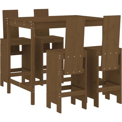 vidaXL Honigbraun Kiefer Garten Bar Set Außenmöbel - Gartenset vidaXL Honigbraun Kiefer Garten Bar Set Außenmöbel - Gartenset