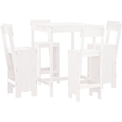 vidaXL 3157800 Outdoor-Möbelset - Weißes Kiefernholz Gartenbar vidaXL 3157800 Outdoor-Möbelset - Weißes Kiefernholz Gartenbar