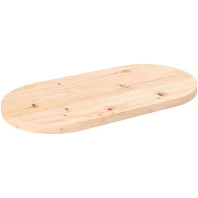 vidaXL 824345 Plateau de Table Ovale en Bois Marron - Plan de Travail - Publicité vidaXL 824345 Plateau de Table Ovale en Bois Marron - Plan de Travail - Publicité