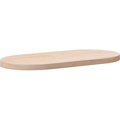 Surface de table vidaXL 80x40x2,5 cm en pin massif - Oval - Publicité Surface de table vidaXL 80x40x2,5 cm en pin massif - Oval - Publicité