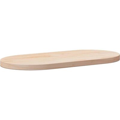 Surface de table ovale en pin massif 90x45x2,5 cm vidaXL - Publicité Surface de table ovale en pin massif 90x45x2,5 cm vidaXL - Publicité