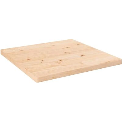 vidaXL Quadratischer Holztablettop - 60x60 cm, Unbehandelt, Braun vidaXL Quadratischer Holztablettop - 60x60 cm, Unbehandelt, Braun