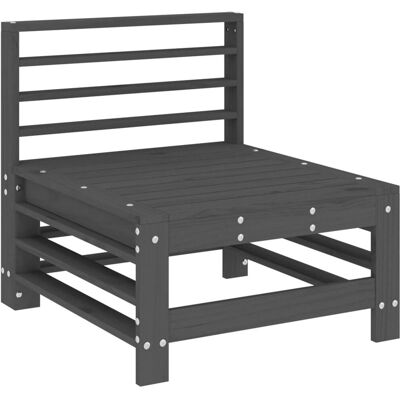vidaXL 825613 Gartensofa Grau Massives Kiefernholz - Gartenbank vidaXL 825613 Gartensofa Grau Massives Kiefernholz - Gartenbank