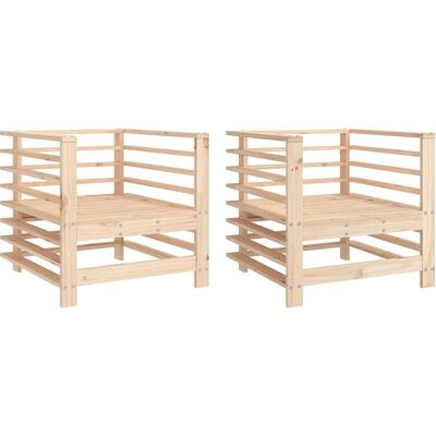 VidaXL Gartensessel 825625 - Holz, Massiv Kiefer VidaXL Gartensessel 825625 - Holz, Massiv Kiefer