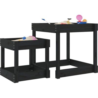 vidaXL Sand Tische - 2 Stück Massiv Kiefer Holz Spielset vidaXL Sand Tische - 2 Stück Massiv Kiefer Holz Spielset