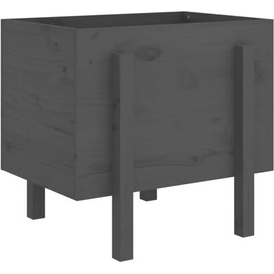 vidaXL Pflanzkübel Schwarz 62 x 50 x 57 cm Massivholz Kiefer - Pflanzkübel vidaXL Pflanzkübel Schwarz 62 x 50 x 57 cm Massivholz Kiefer - Pflanzkübel