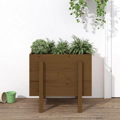 vidaXL Garten Pflanzkübel Honigbraun Massivholz Kiefer - Garten Pflanzer vidaXL Garten Pflanzkübel Honigbraun Massivholz Kiefer - Garten Pflanzer