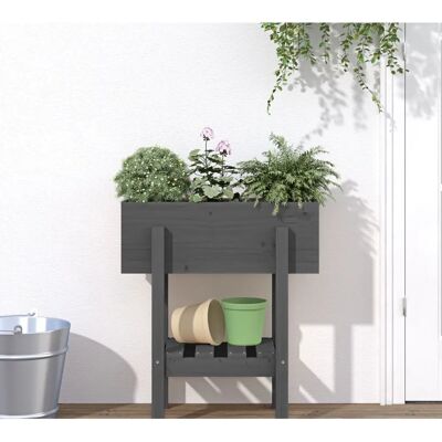 vidaXL Gartengefäß 62x30x69 cm Massiv Kiefernholz - Pflanzkübel vidaXL Gartengefäß 62x30x69 cm Massiv Kiefernholz - Pflanzkübel