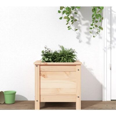 vidaXL Garten Hochbeet Holz Pflanzkübel - 40x40x39 cm vidaXL Garten Hochbeet Holz Pflanzkübel - 40x40x39 cm