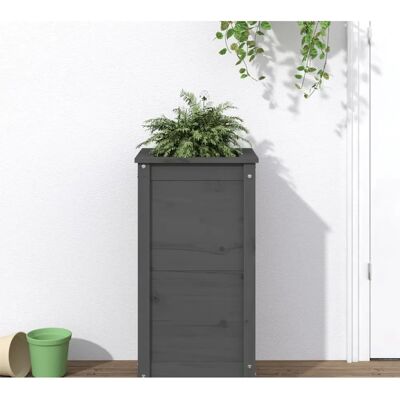 vidaXL Graue Kiefer 40x40x78 cm Hochbeet - Garten Pflanzkübel vidaXL Graue Kiefer 40x40x78 cm Hochbeet - Garten Pflanzkübel