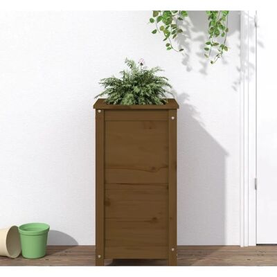 vidaXL Honigbraune 40x40x78 cm Gartenpflanzgefäß - Gartenpflanzgefäß vidaXL Honigbraune 40x40x78 cm Gartenpflanzgefäß - Gartenpflanzgefäß