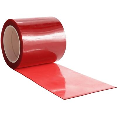 vidaXL Red 200mm x 1.6mm PVC Door Curtain Roll - Thermal & Noise Barrier vidaXL Red 200mm x 1.6mm PVC Door Curtain Roll - Thermal & Noise Barrier